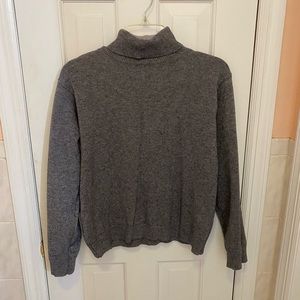 Gray Turtleneck Sweater